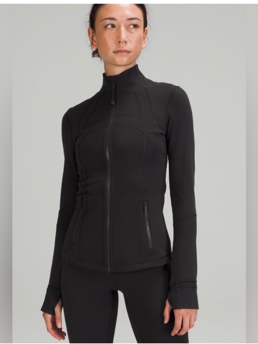 lululemon athletica Black Zip-Up Athletic Jacket